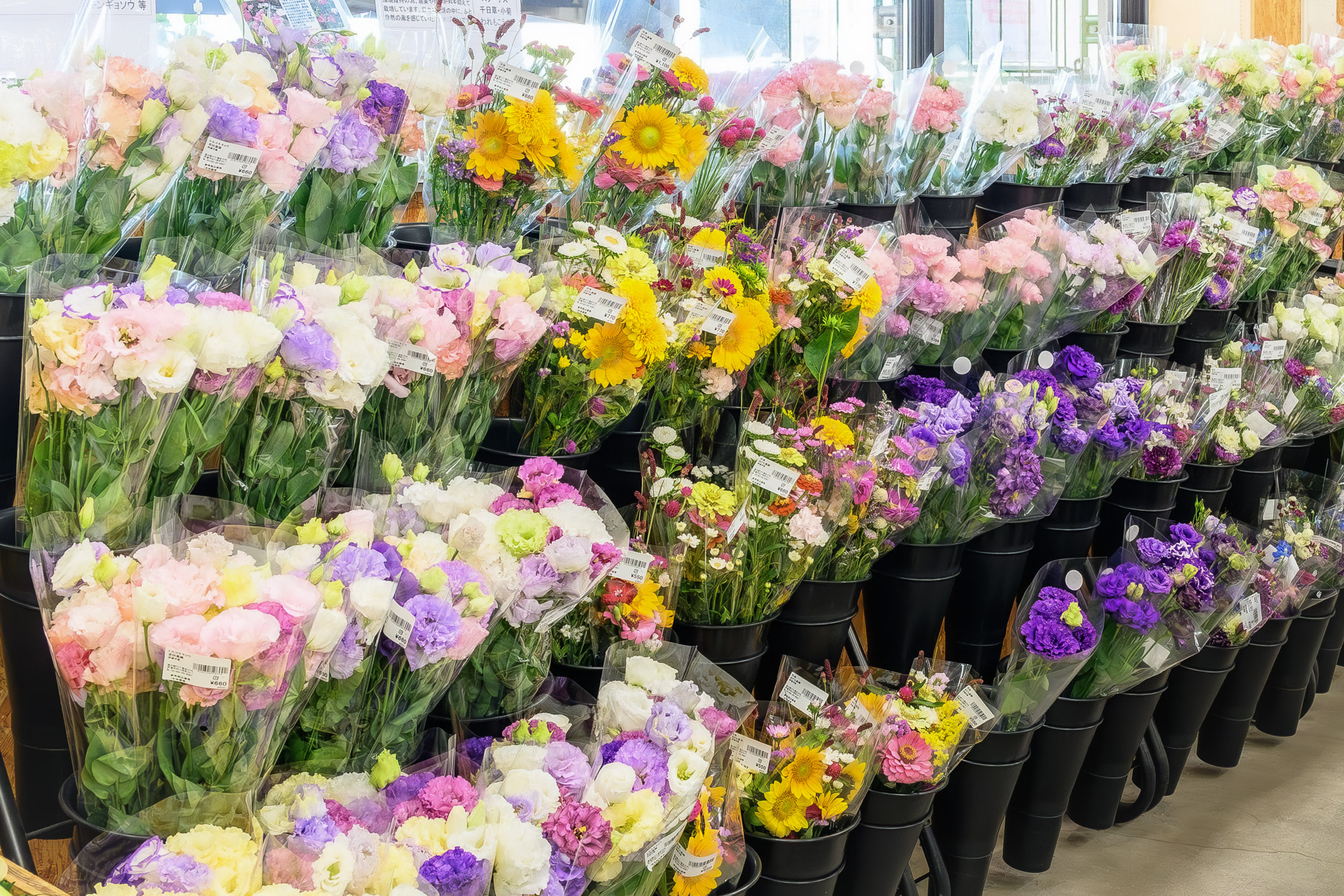 道の駅、花売り場